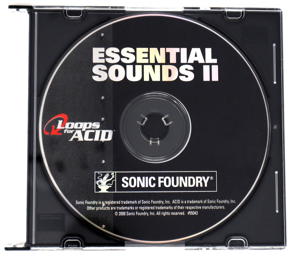 Sonic Foundry Essential Sounds 2 Loops For Acid Sample/Sound Library/Sampling CD
