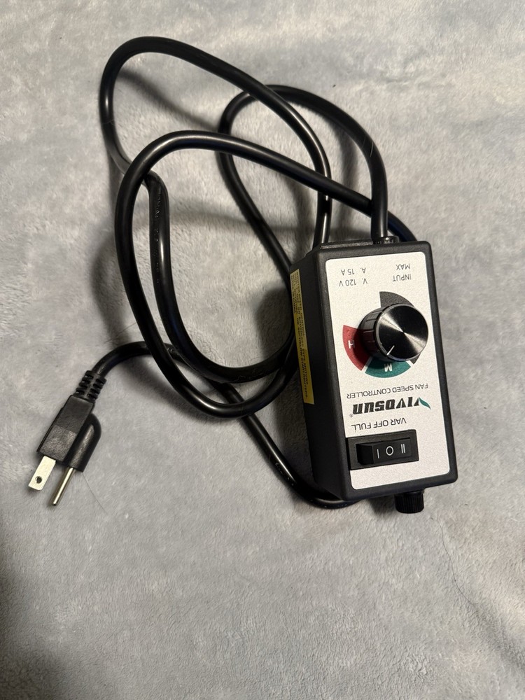VIVOSUN Fan Speed Controller 120V Variable Speed Dial Switch Electric