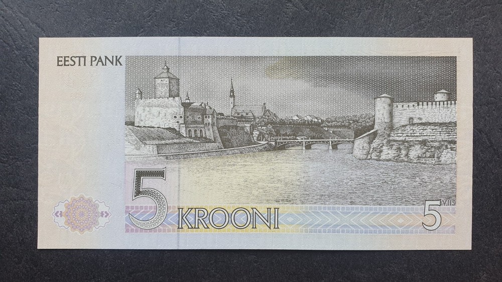 ESTONIA 5 krooni 1991, UNC