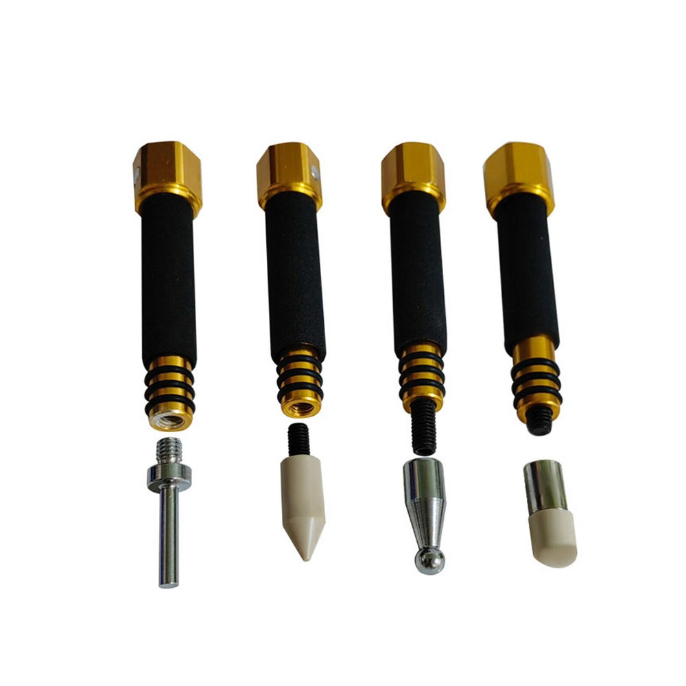 PDR Dent Repair Knockdown Tapper Tool Set 4pcs Aluminum with Replaceable Tips M6
