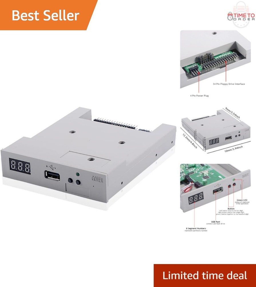 3.5 Inch USB Floppy Drive Emulator 1.44MB for PC Industrial Control