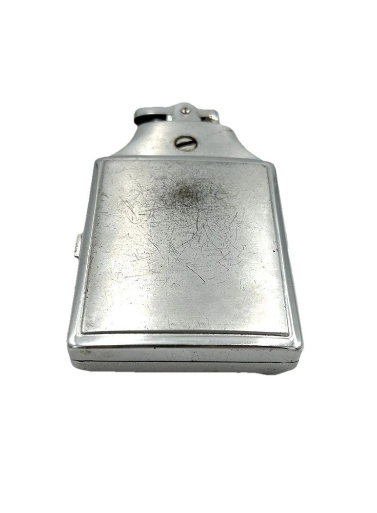Vintage Ronson Mastercase Metal Silver Tone Cigarette Case Lighter Untested
