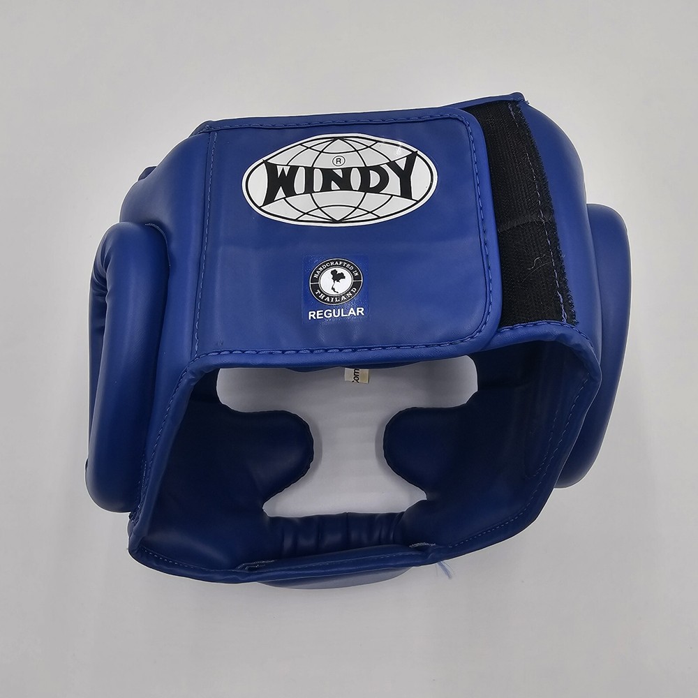 WINDY Full Face Sparring Head Gear Hook Loop Boxing MMA Muay Thai Size Regular