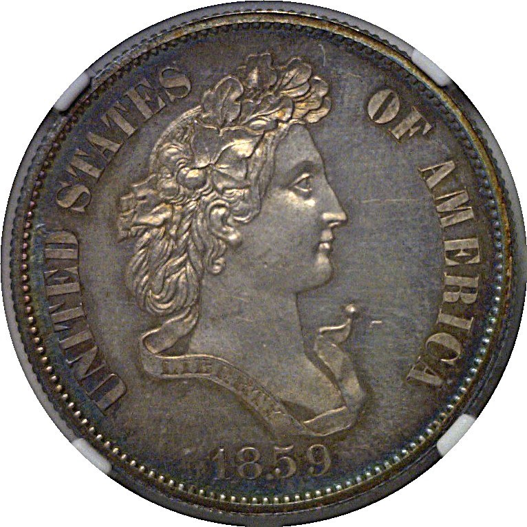 1859 Pattern Half Dollar Judd-241 NGC PF-64+ CAC