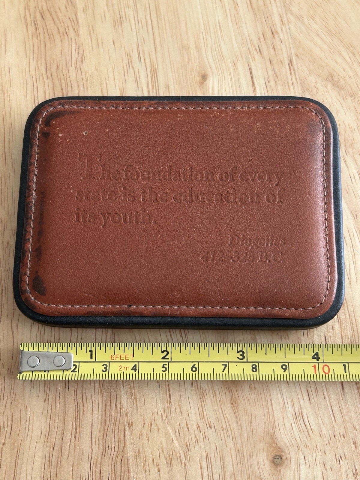 Levenger Leather Desktop Paperweight Levenger Draftsman’s Leather Paperweight