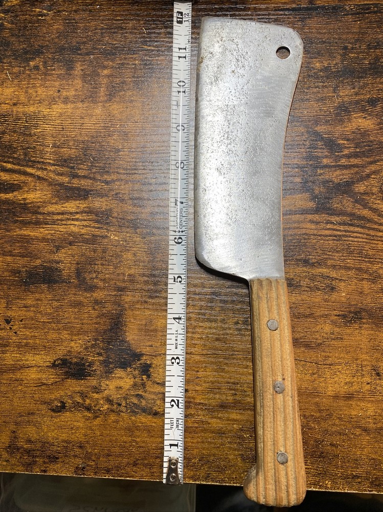 Meat Cleaver-12” long- 7” Blade