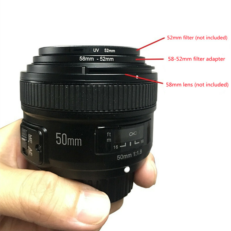 18 pcs Camera Lens Filter Step Up Down Ring Adapter Set 37- 82mm For DSLR Camera