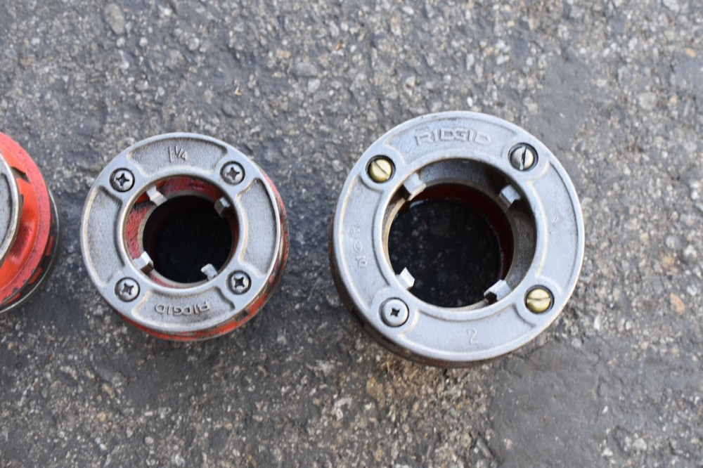 Ridgid 12-R pipe threader die set new style, 4pc