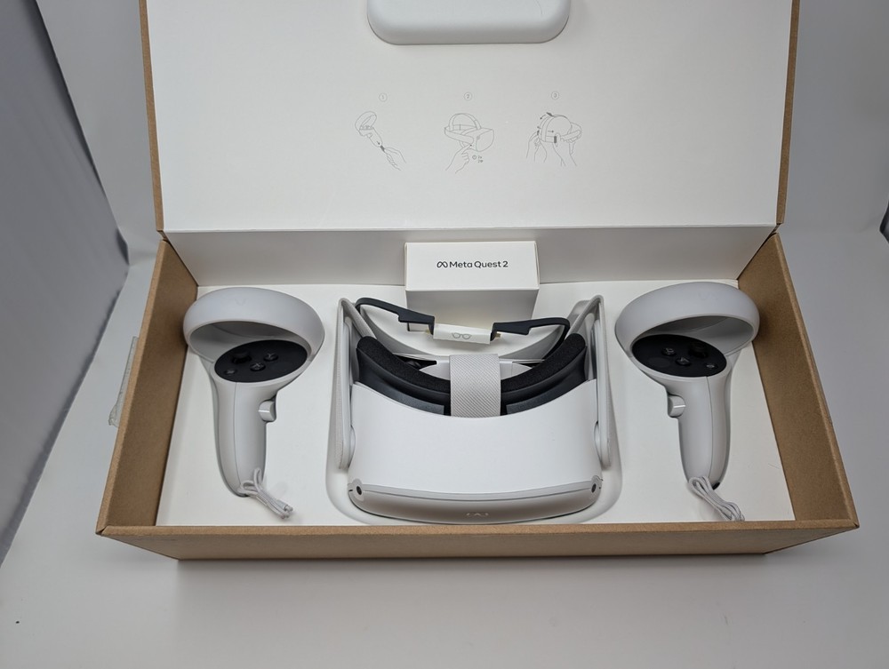 Open Box, Oculus Quest 2 Virtual Reality Headset 128GB, Includes Controllers