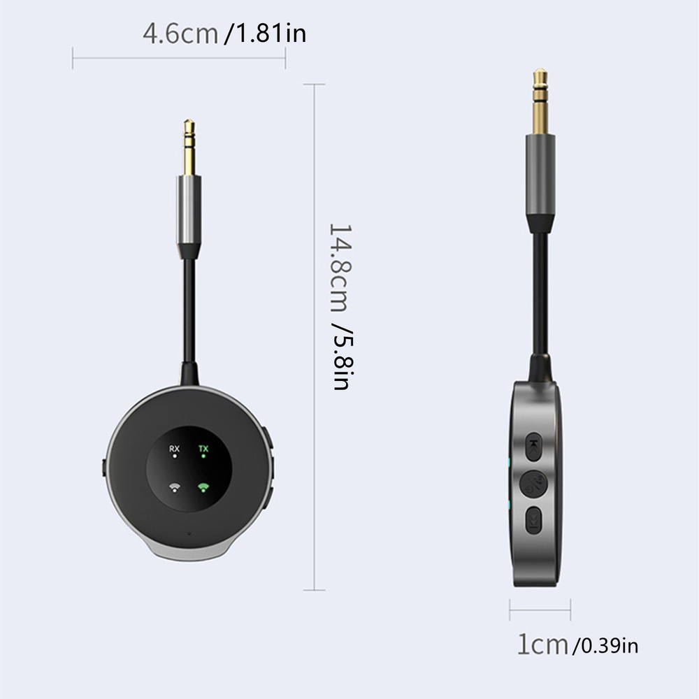 High Performance Bluetooth 5.3 Wireless Transmitter Receiver Car Aux Adapter