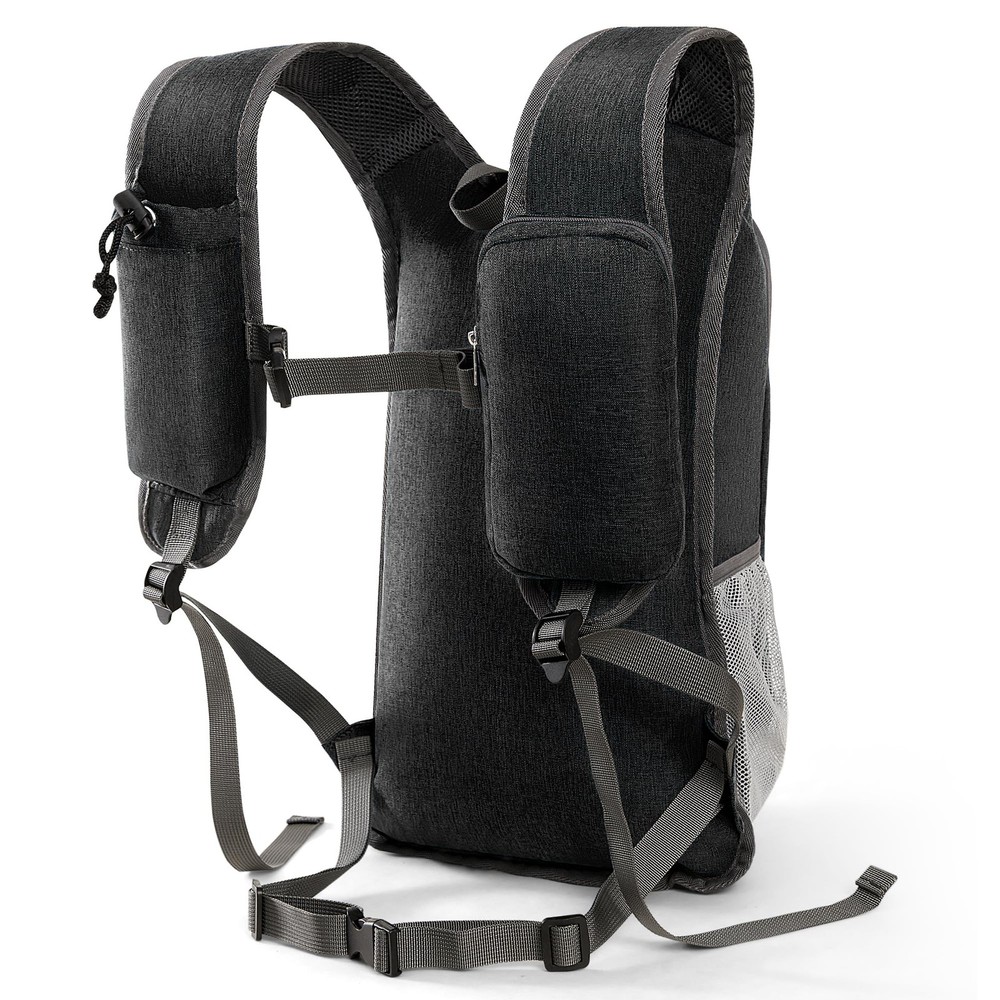 Small Hiking Backpack with Detachable Front Holder, Foldable Packable Back pa...