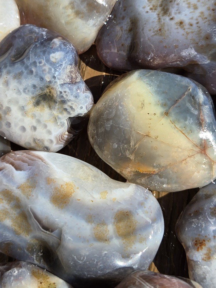 Botswana Agate Selects - UNDERNEATH - Rough, Natural, Not Polished A+ Grade