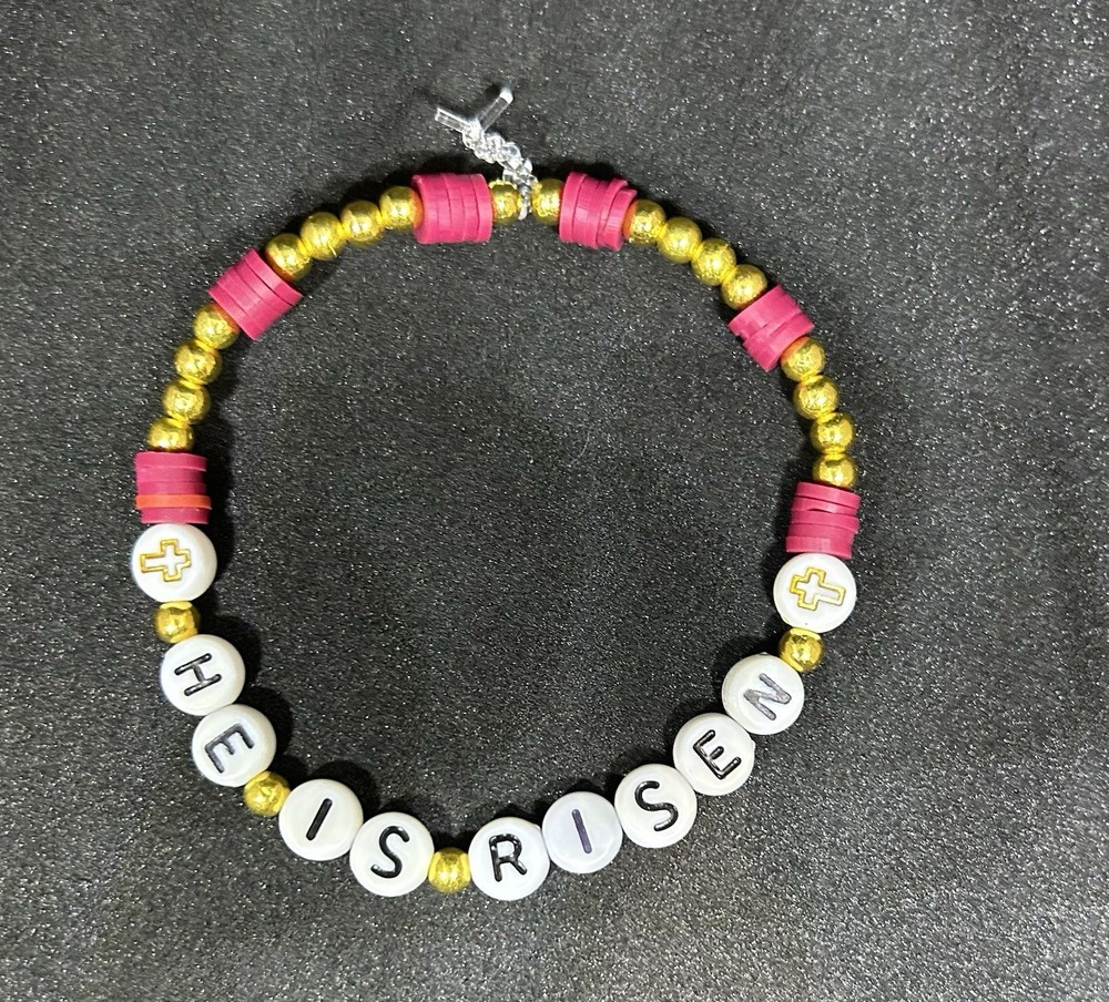 He Is Risen (Happy Easter) Heishi Bracelet