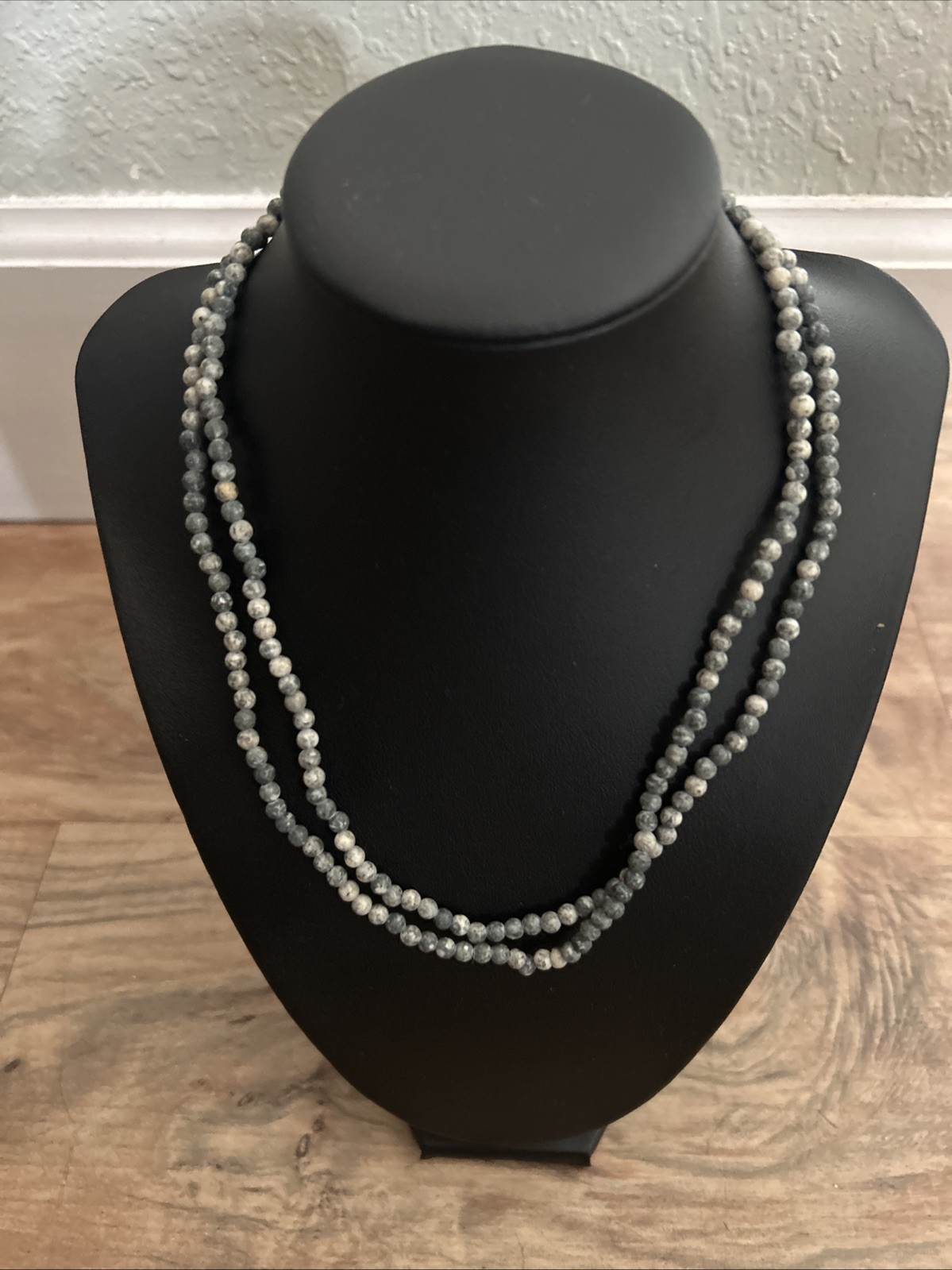 Labradorite Grey Bead Necklace