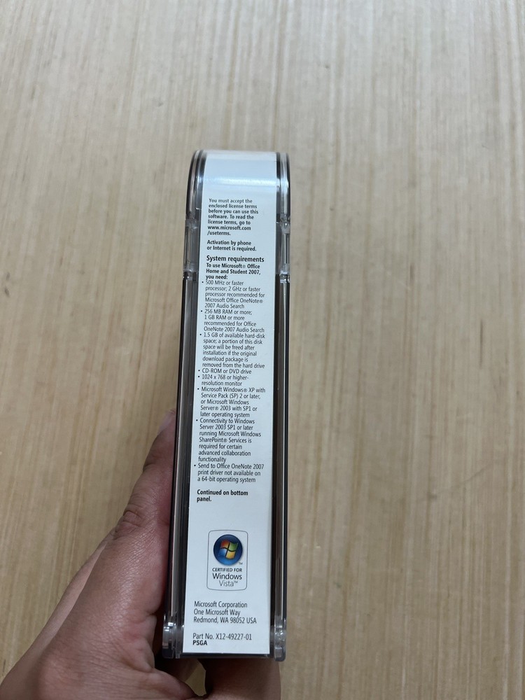 Microsoft Office 2007 Home And Student With Key Untested As Is