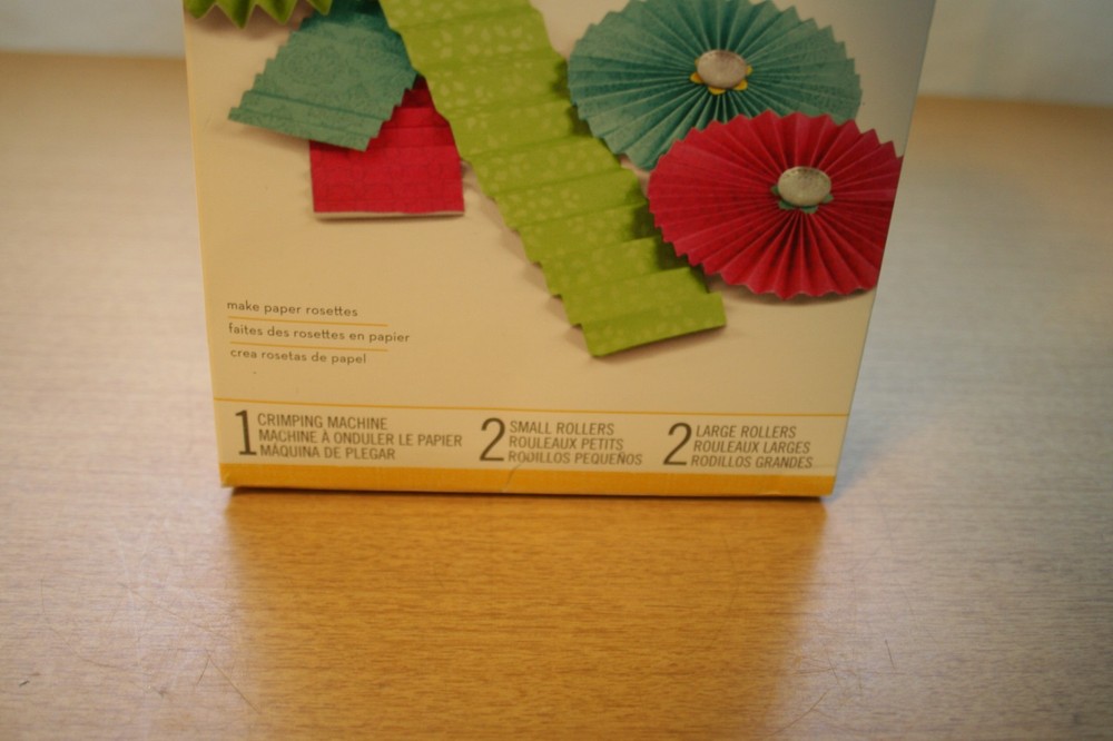 EK Tools Paper Crimper Machine with 2 Small and 2 Large Rollers