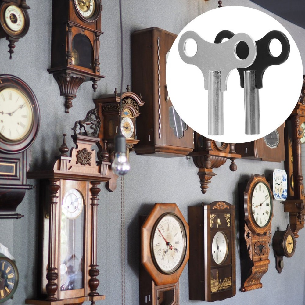 2 Pcs Clock Keys Practical Convenient Winders Wear Resistant Winding Tools