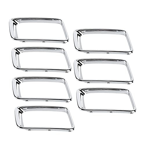 Front Grille Inserts Trim Grill Ring Inserts Frame Trims Kit 7PCS/Set Front
