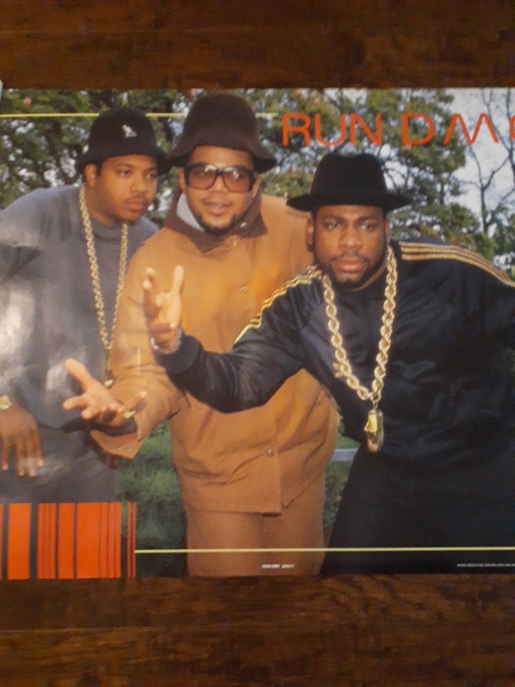 Vintage Run DMC 1987 Poster Anabas England Rap Hip Hop