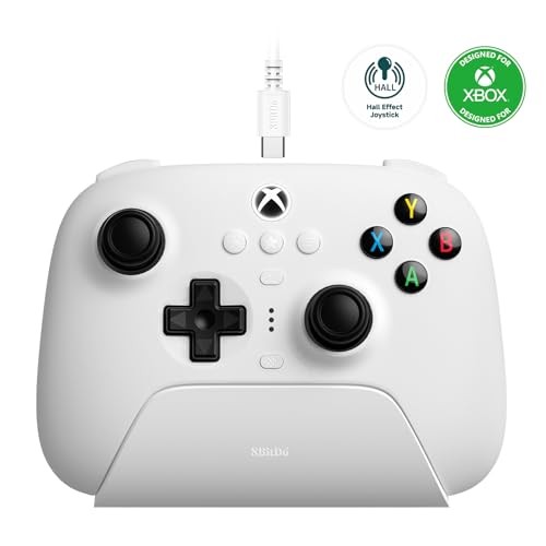 8BITDO ULTIMATE 3-MODE CONTROLLER FOR XBOX HALL 81HB - OFFICIALLY LICENSED WHITE