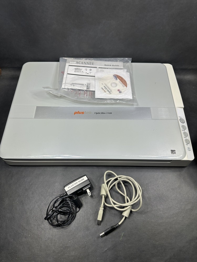 Plustek OpticSlim 1180 Flatbed Document Scanner
