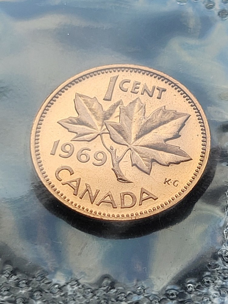 ***  CANADA  1969  ***  ONE  CENT  ***  PROOF  LIKE  SEALED  ***