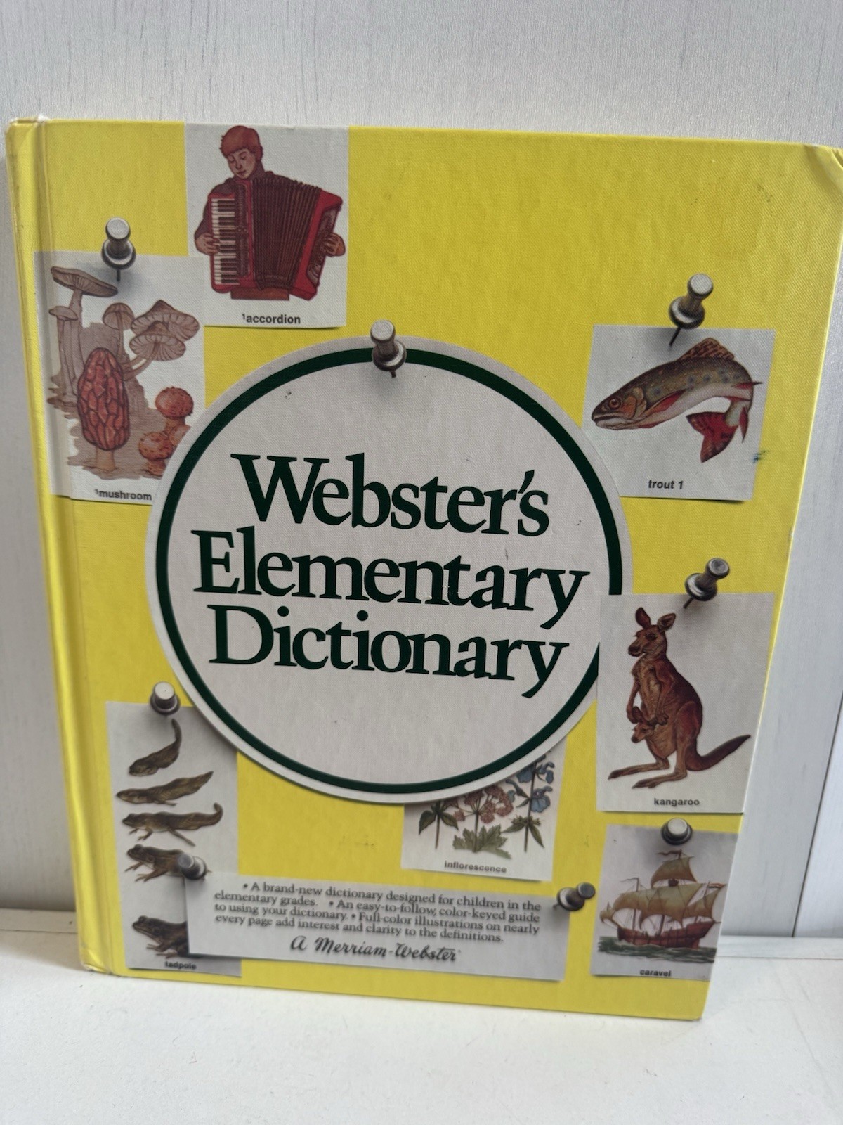 Webster's Elementary Dictionary 1980 Yellow Cover