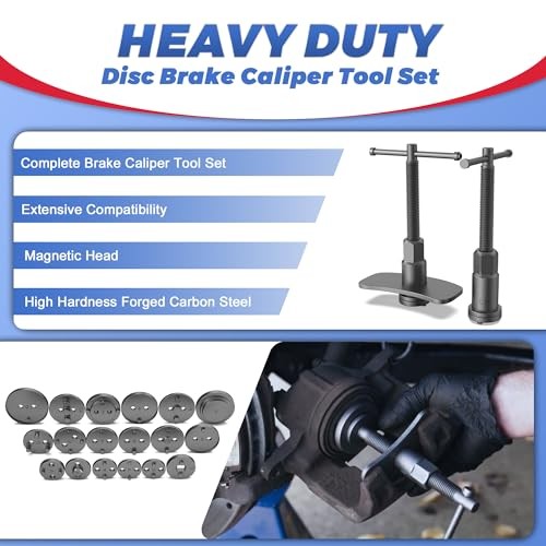 Heavy Duty Disc Brake Piston Caliper Compressor Wind Back Tool Blue Silver