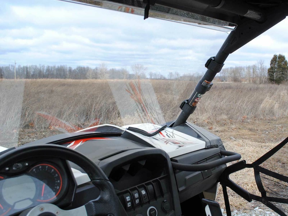 SuperATV Can-Am Maverick 1000 Heavy Duty Scratch Resistant Full Windshield