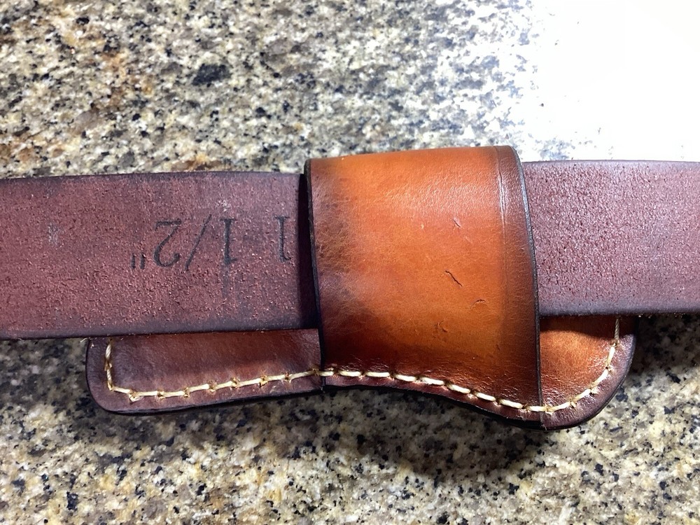 Leather Folding Knife Sheath Horizontal for Trapper Size (Sheath Only)