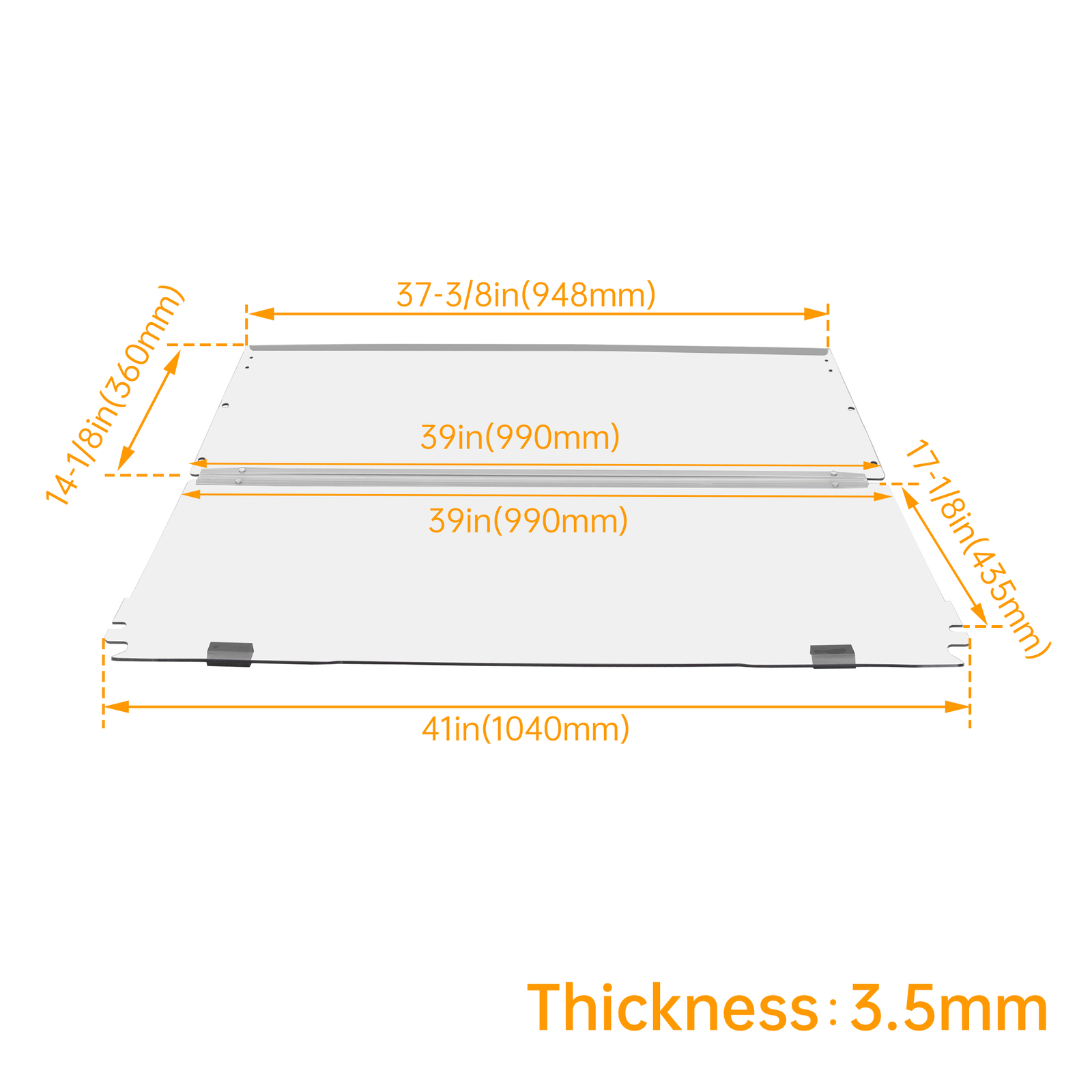 For EZGO TXT Medalist 1994-2013 14 Folding Golf Cart Windshield Clear Windscreen