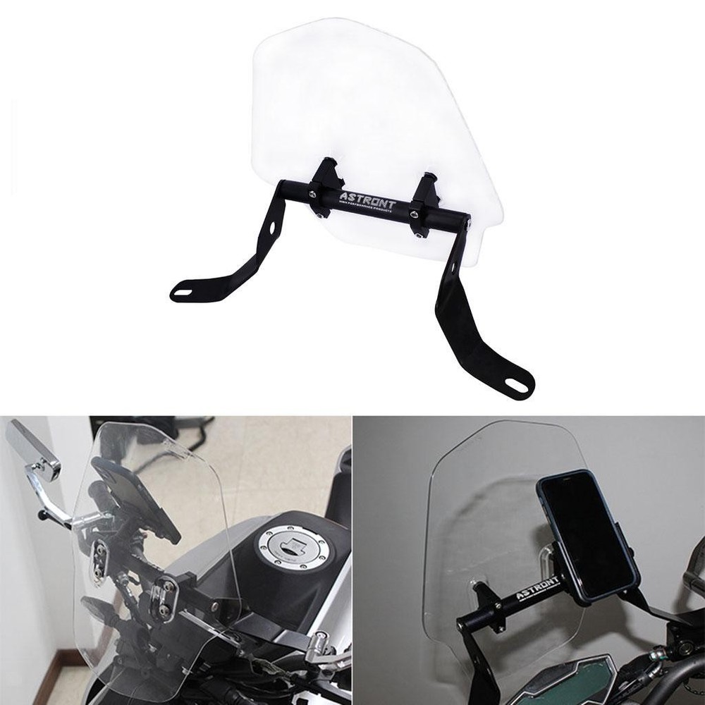 Universal Scooter Motorcycle Clear Windshield Windscreen,