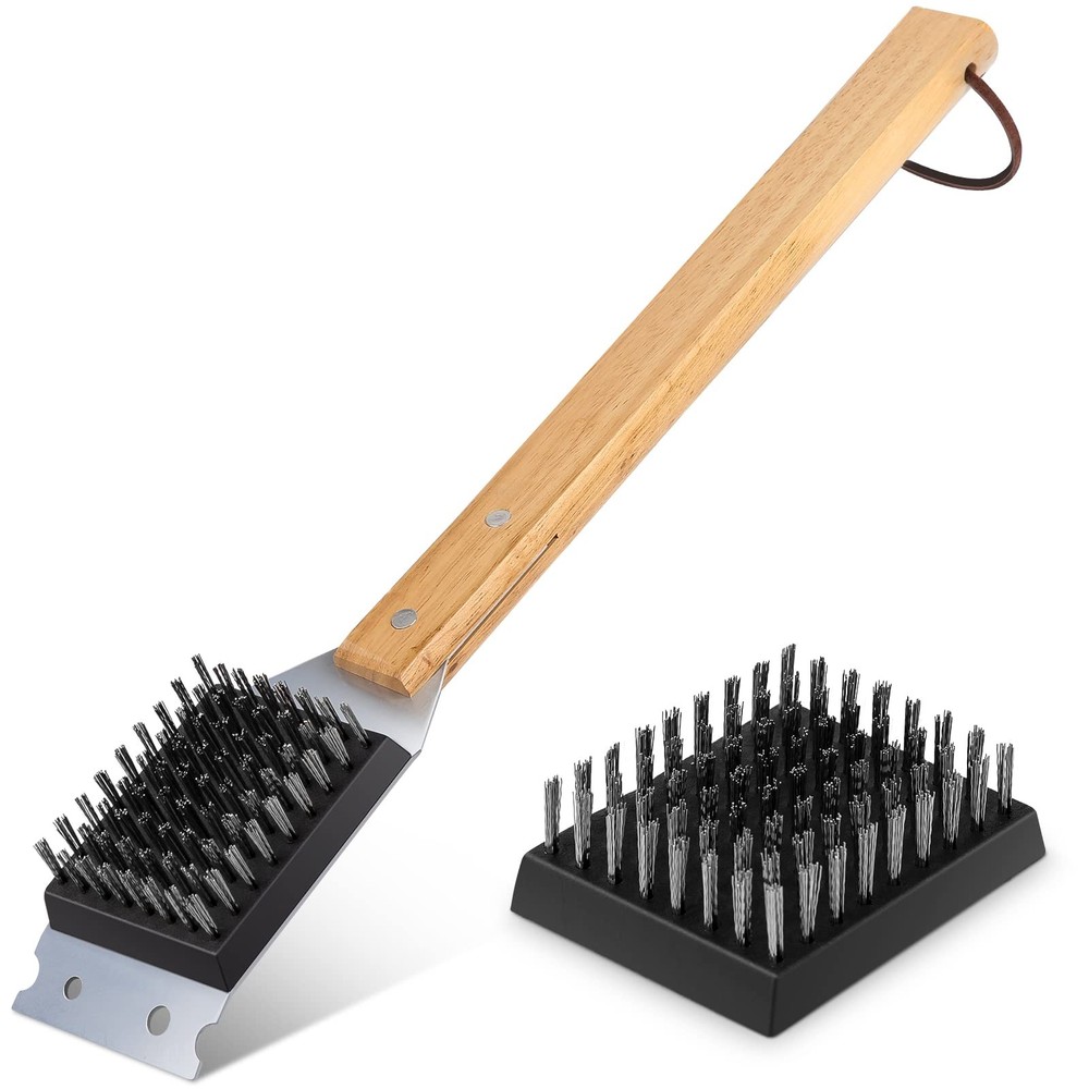 SIMPLETASTE Grill Brush and Scraper, Durable & Effective, Include Extra Stain...