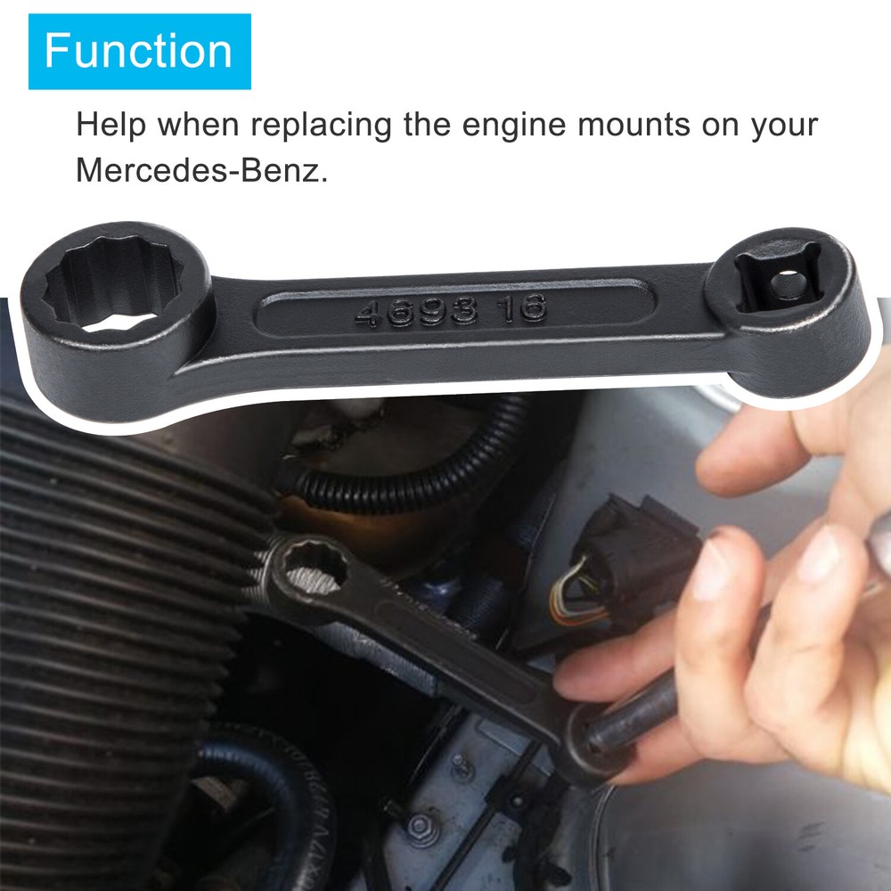 Offset 16mm Engine Mount Socket Wrench For Mercedes Benz