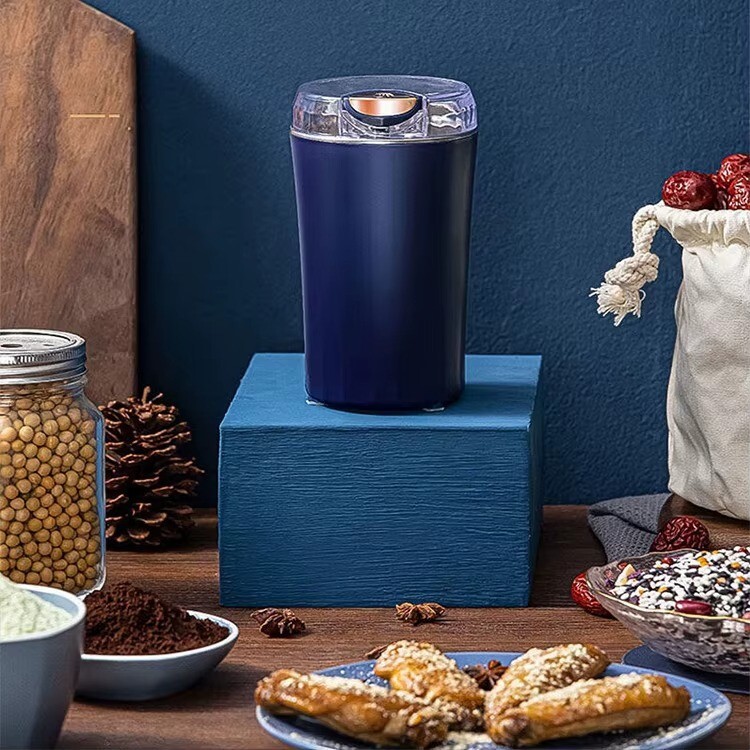 Spice Grinder One-touch Push-Button Stainless Steel Grind