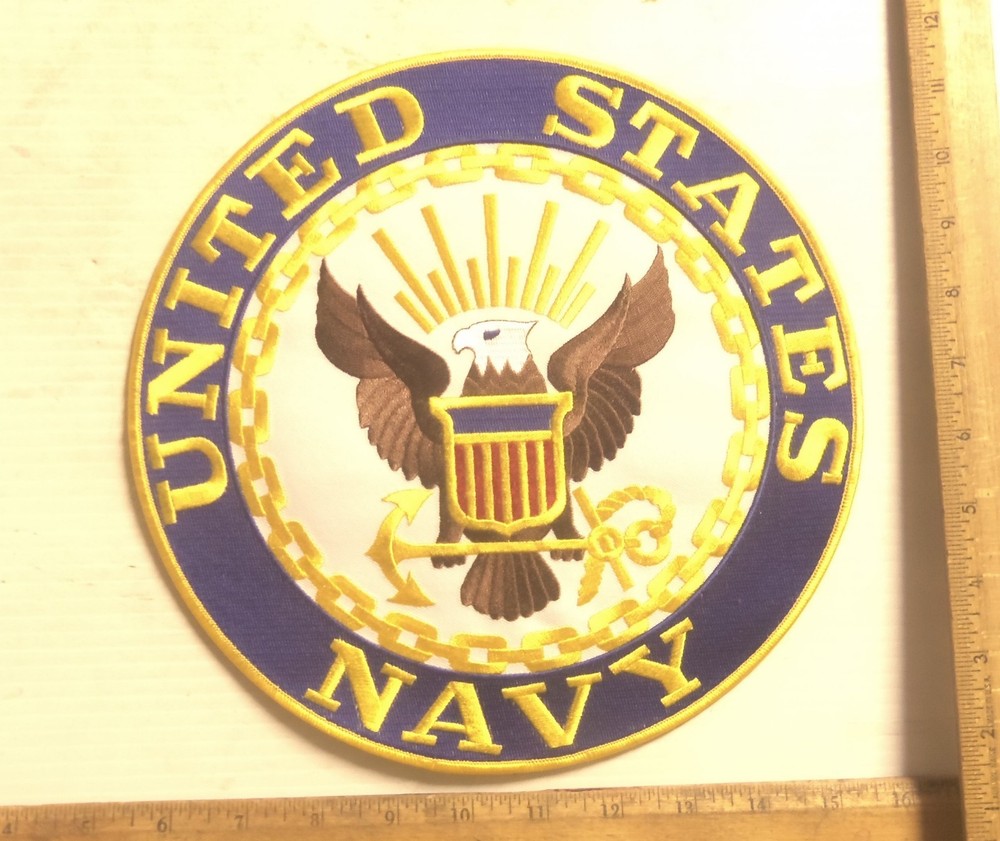 United States Navy Logo Embroidered Back Patch