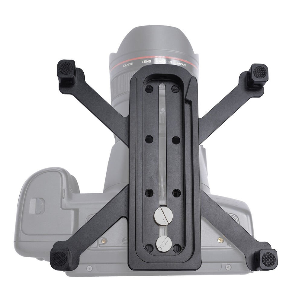 NICEYRIG Extended Quick Release Baseplate For DSLR Camera with Manfrotto Tripod
