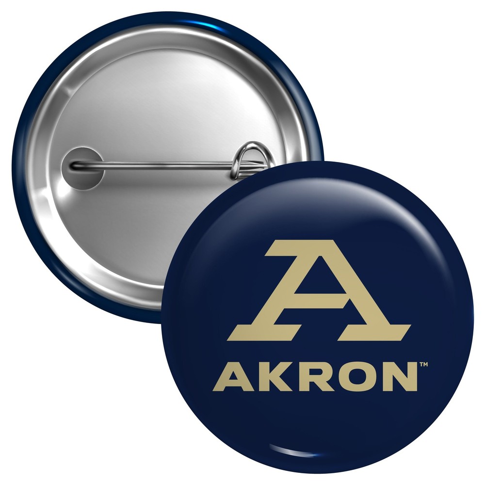 Akron Zips Button Pin - 3 Size Options