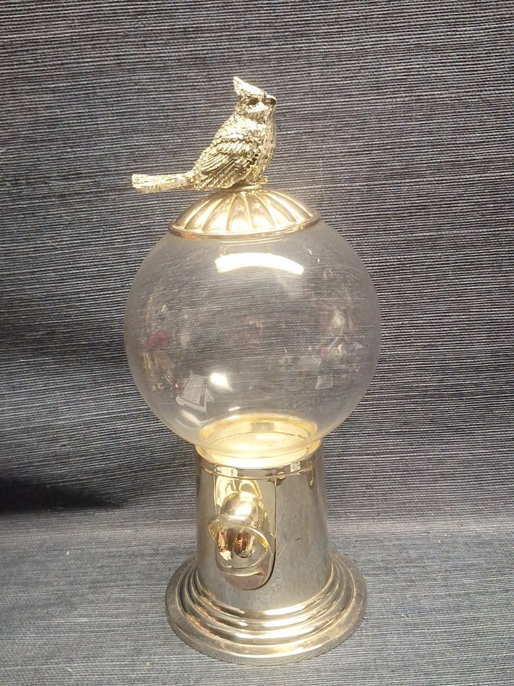 Godinger Silver Art Co Cardinal Candy Dispenser Silver Gumball Machine