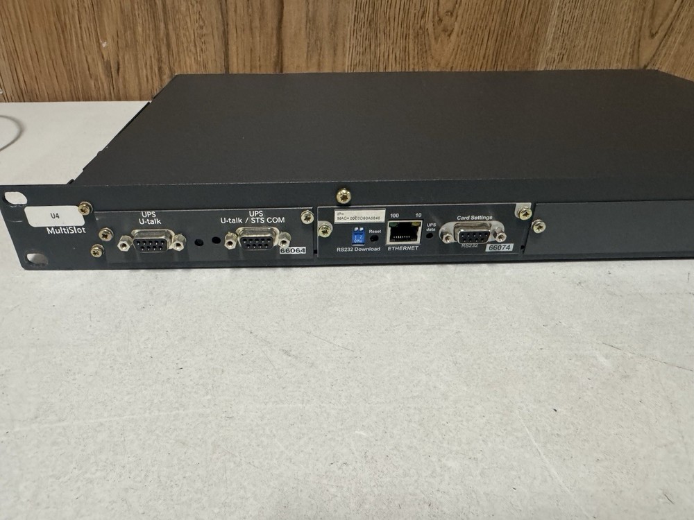 MGE UPS MultiSlot Network Card 5102921300 Rack Mount Interface