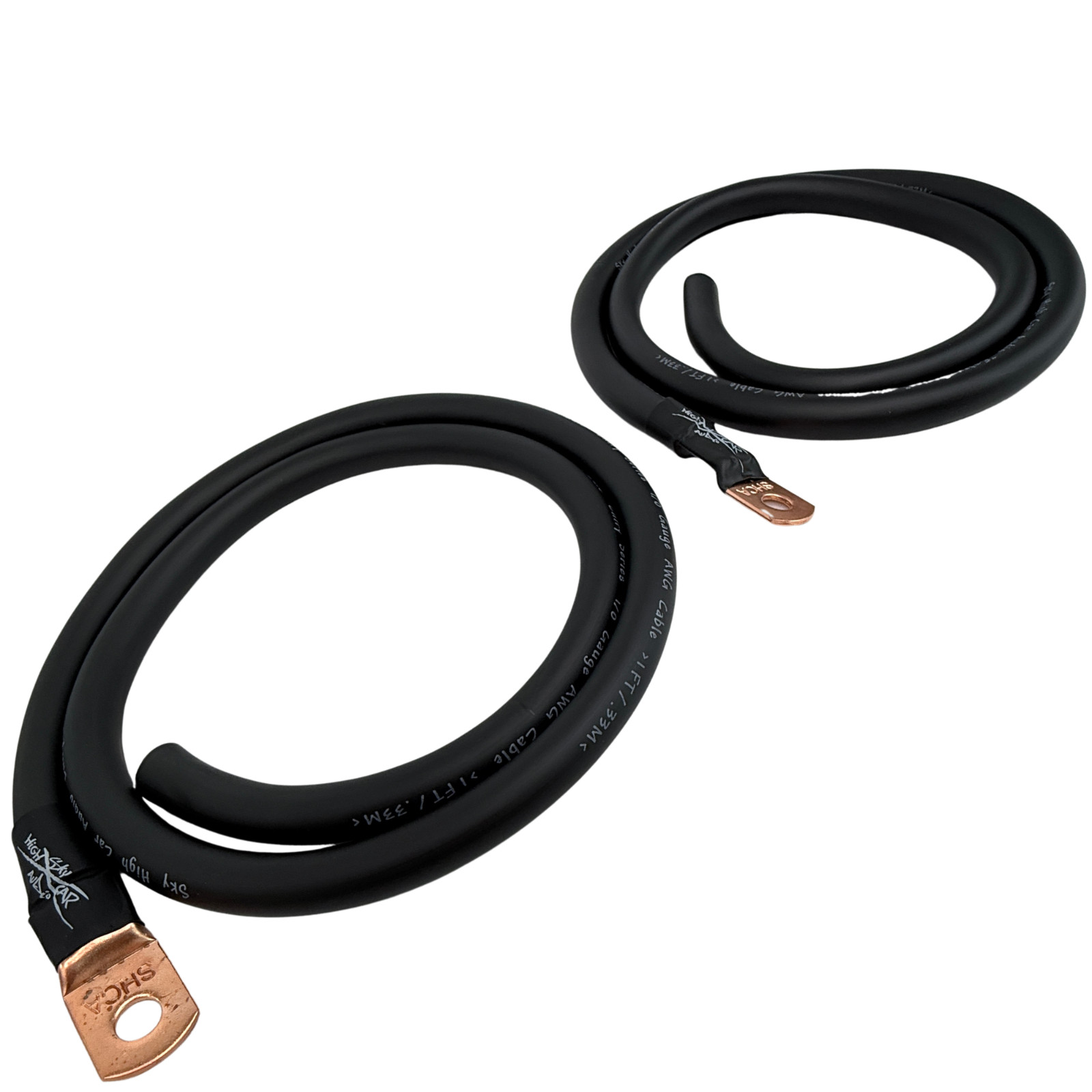 1/0 Gauge Big 3 Upgrade Kit CCA Sky High Car Audio Alternator Red Blue Green