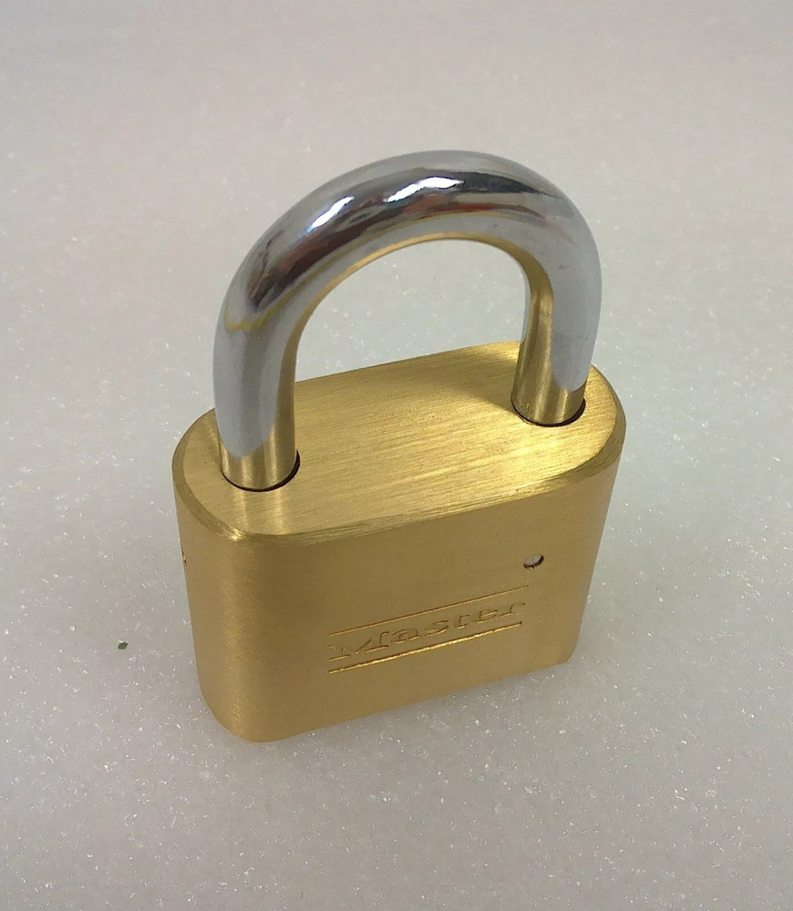 Master Lock Solid Brass #175 Set to Your Own Combination Padlock Safety