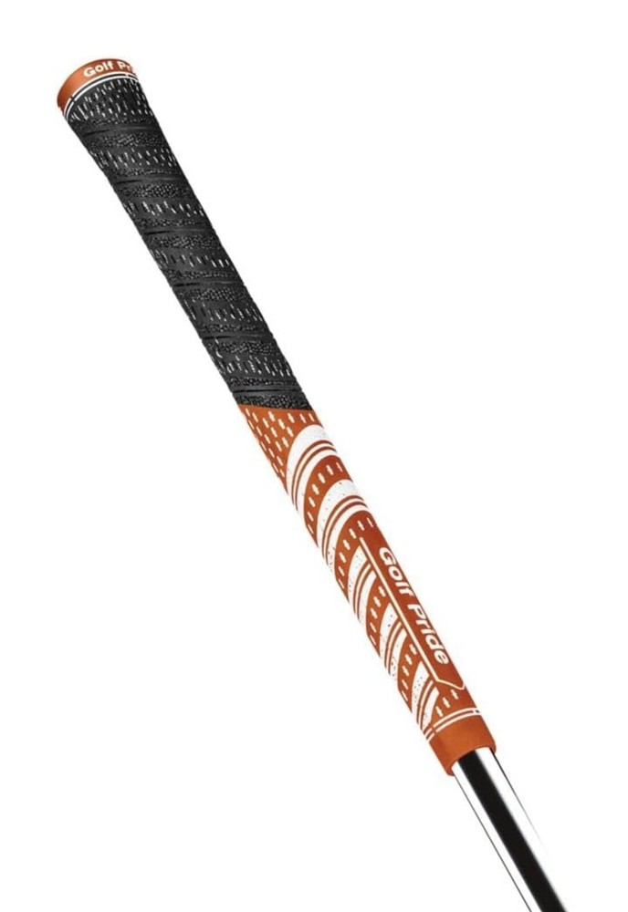 Golf Pride MCC Multi Compound Teams Golf Grip (Dark Orange/White)