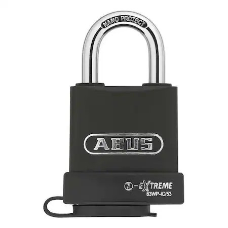 Abus 83Wp-Ic/53 Padlock, Coreless, Standard Shackle, Rectangular Hardened Steel