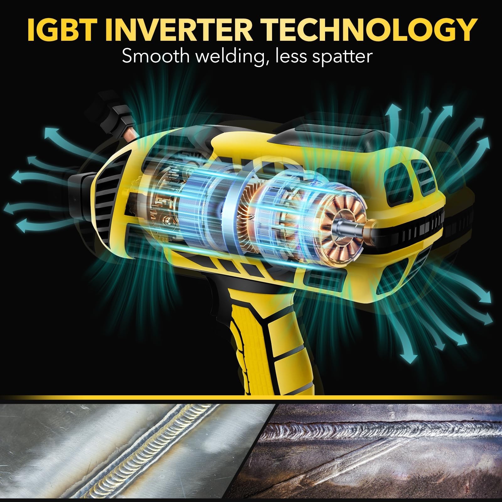 Portable Stick Welder 110V, 120A Handheld Welding Gun with Goggles & 30 Rods