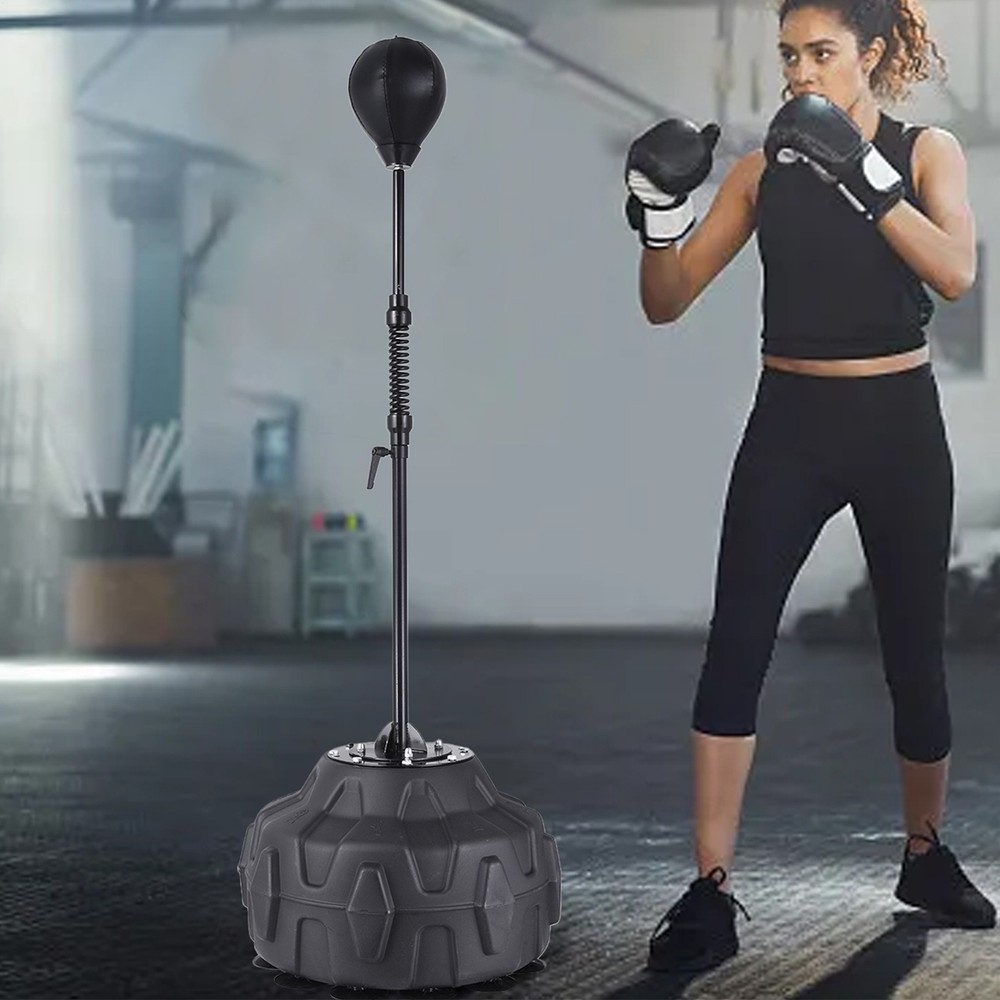 Punching Bag Freestanding Reflex Speed Boxing Bag Training Height Adjustable