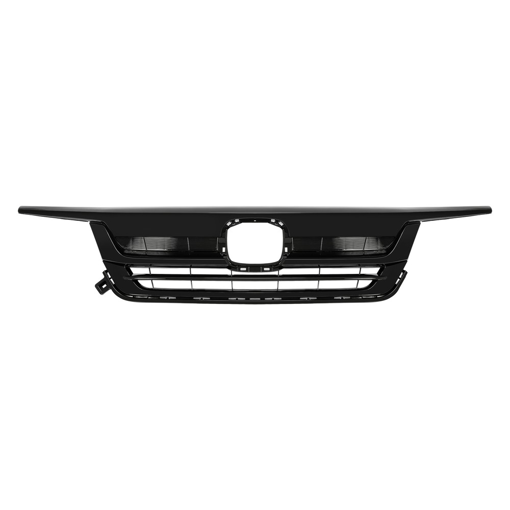 For Honda Pilot 2019-22 Front Upper Grille W/ Gloss Black Molding Trim Assembly