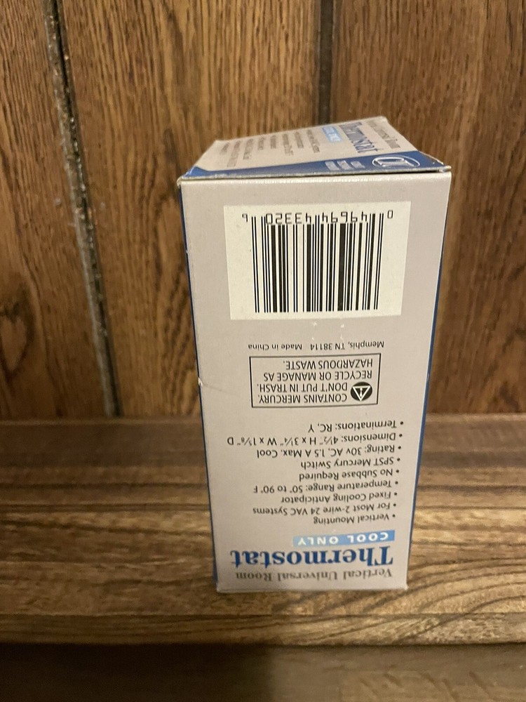 CTC Vertical Universal Room Thermostat COOL ONLY Model 43320