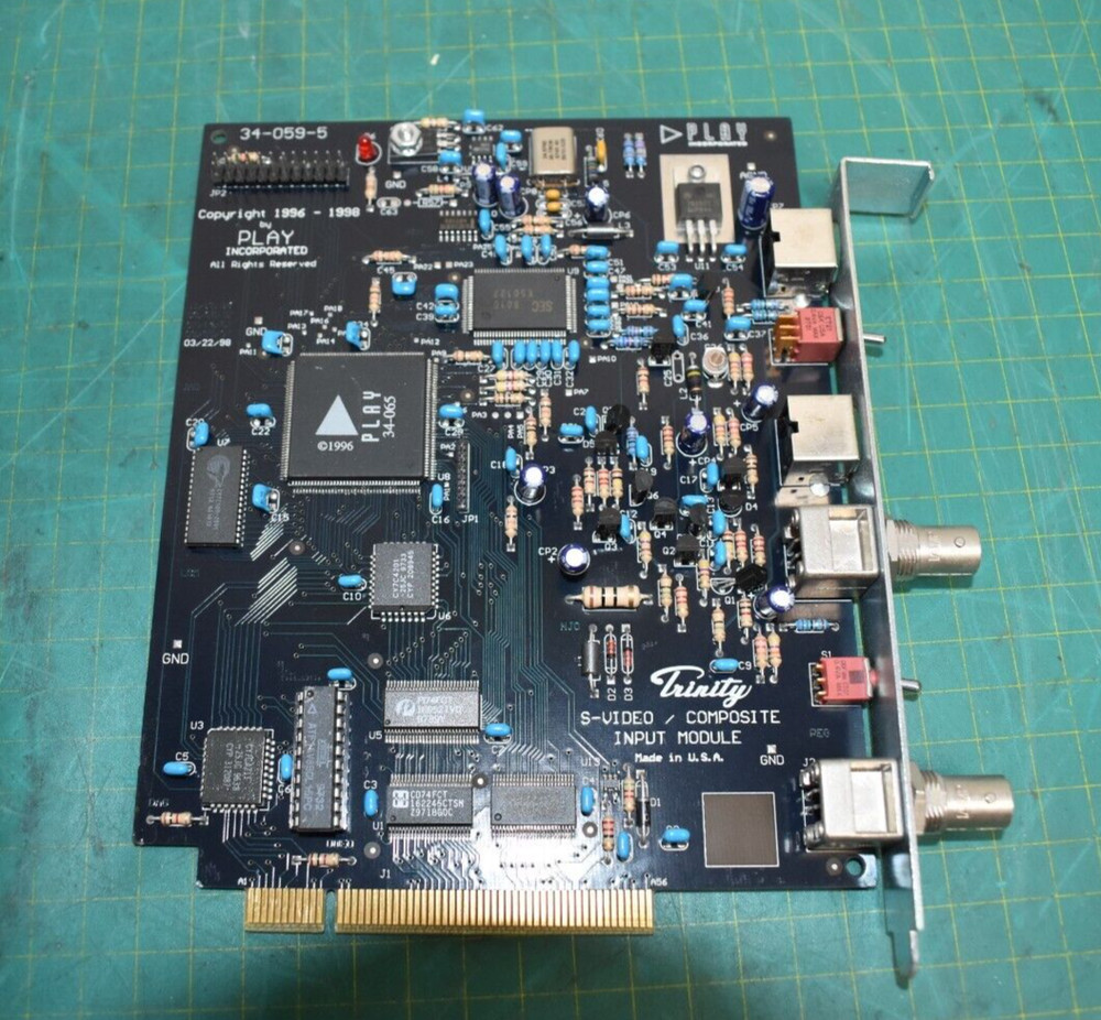 Play Inc. 34-059-5 Trinity S-Video Composite Input Module GlobeCaster Plug-In