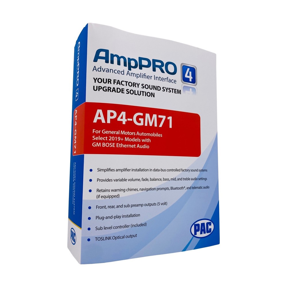 PAC AP4-GM71 Advanced Amplifier Integration Interface for select 2019+ GM w/Bose